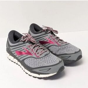 Brooks Ariel 18 Women’s Running Shoes in Gray and Pink Size 10